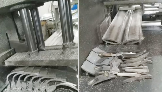 【浙江】一共采購我司4臺鋁型材切割機(jī)，期間克服裝夾問題