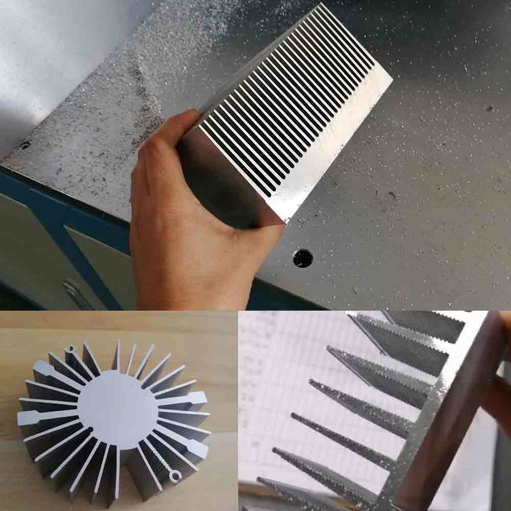 分離式型材切割機(jī)鋸切散熱器、鋁蜂窩板、太陽(yáng)花