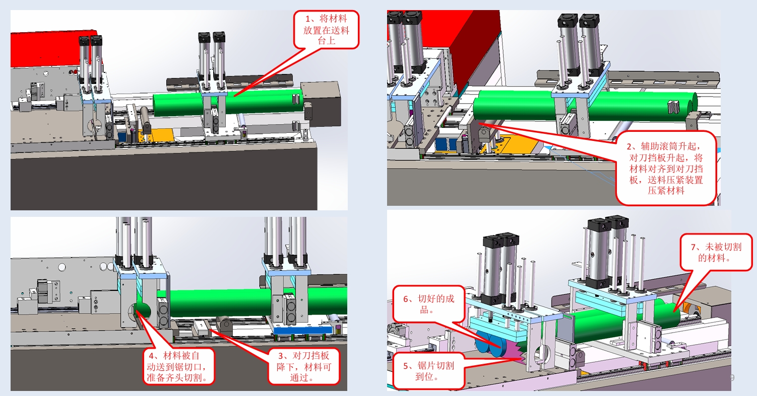 鋁棒分離式切割機(jī)示意圖 鋁棒分離式切割機(jī)示意圖